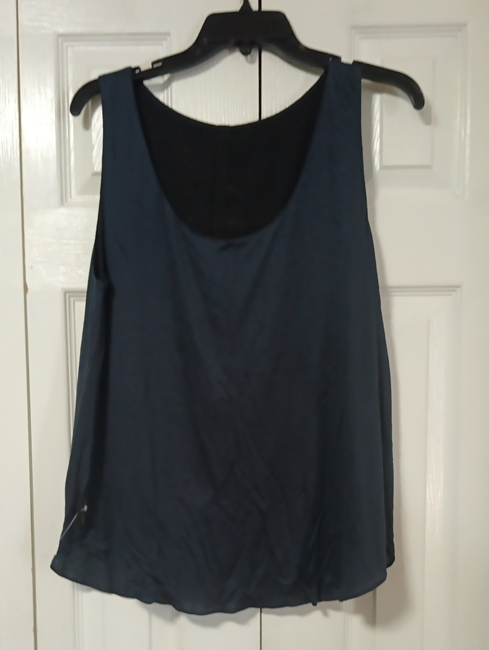 rag & bone Scoop Neck Reversible Tank Top Navy Blue And Black